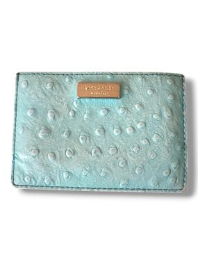 Kate Spade Staci Turquoise & Tan Card Holder